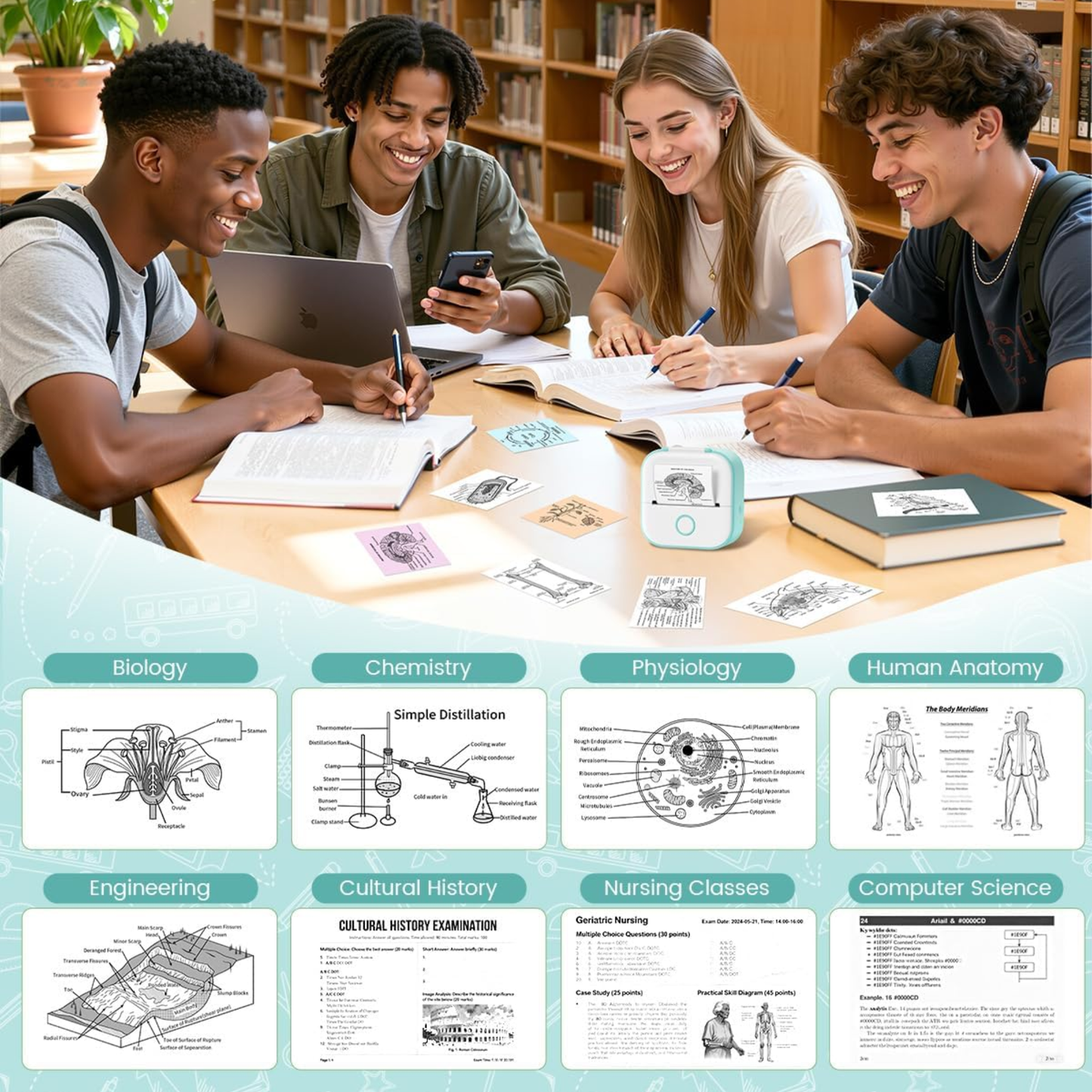 Portable Bluetooth Label Printer