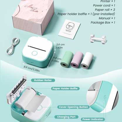 Portable Bluetooth Label Printer